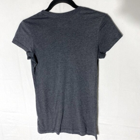 5/$25 Guess Jeans Grey Handmade Scoop Neck Short Sleeve T Shirt S - Picture 2 of 11